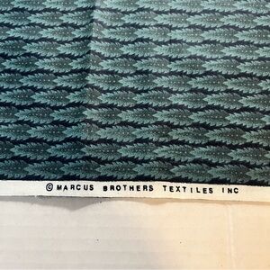 Marcus brothers textiles hundred 100% cotton 1 yard 14 inches green leaf pattern
